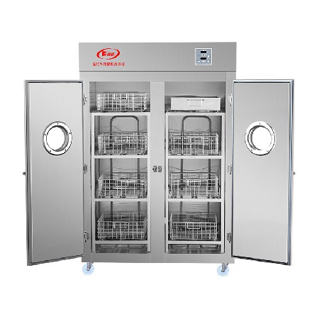 勝利牌遠(yuǎn)紅外線不銹鋼餐具高溫消毒柜 酒店餐廳廚房用雙門消毒柜