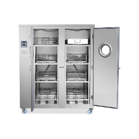 廠家新款不銹鋼遠(yuǎn)紅外線酒樓餐廳廚房雙門消毒柜餐具二星級(jí)消毒柜